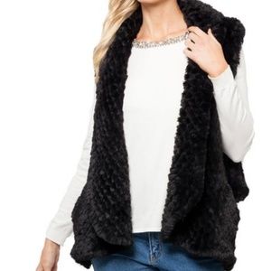 Love Token Faux Fur Vest